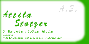 attila stotzer business card